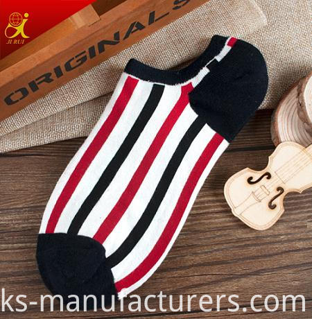 New Design Fashion Pattern Stripe Socks Men Ankle Socks